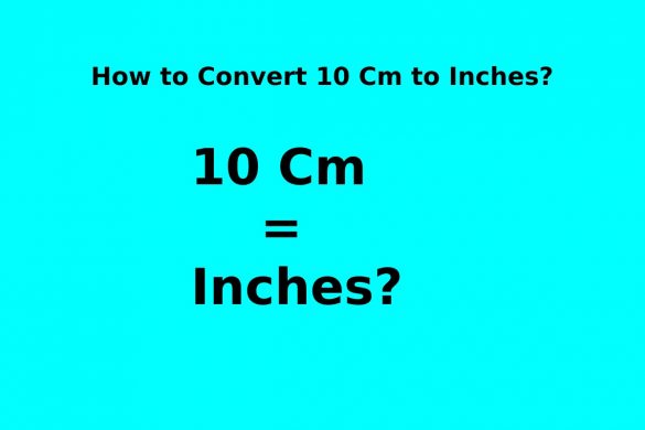 10 Cm to Inches