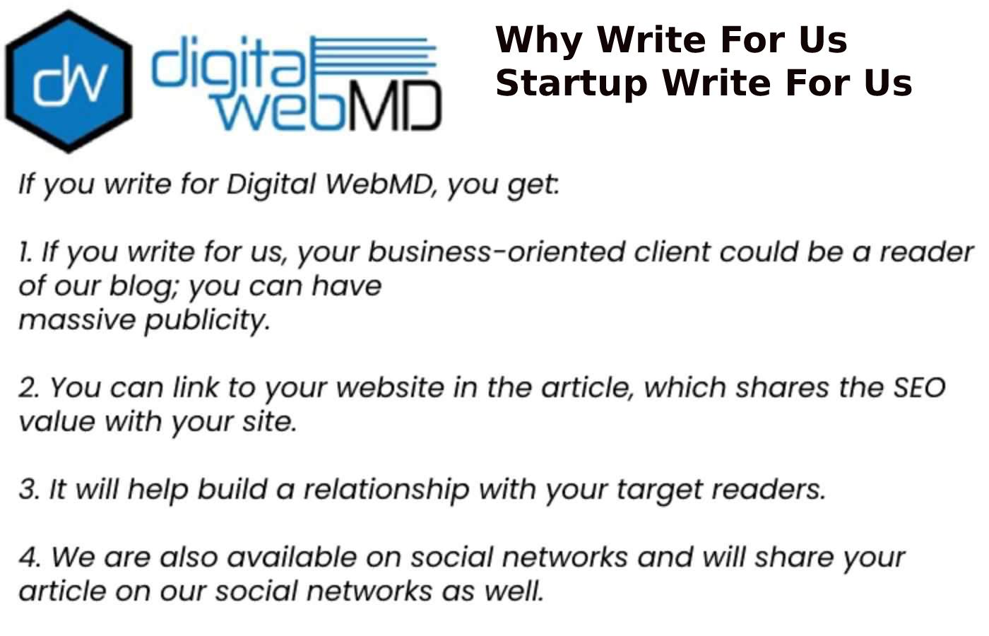 Why Write For Us Startup Write For Us