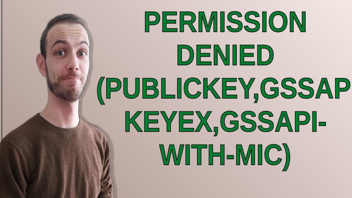 How to Fix SSH Permission Denied