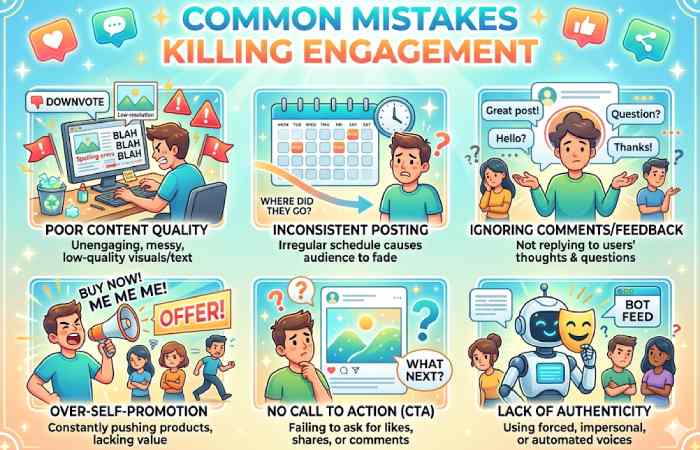 common mistakes killing engagement
