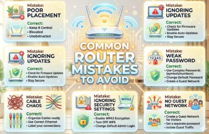 common router mistakes to avoid