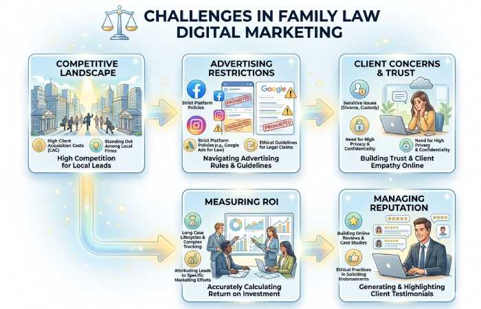 challenges in family law digital marketing