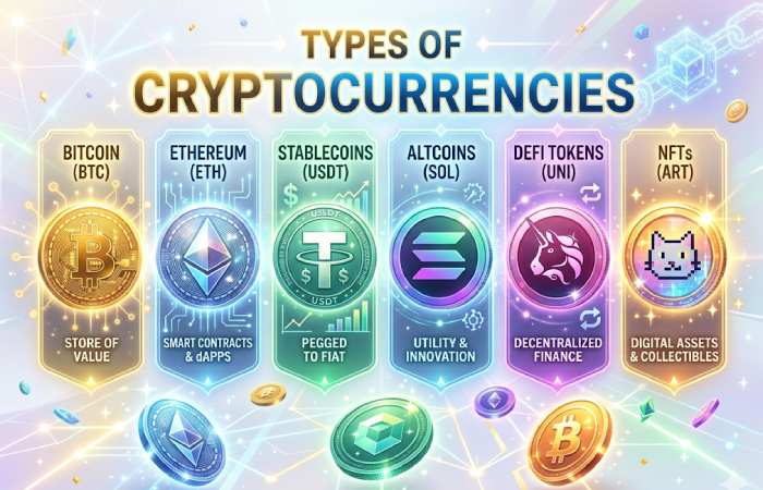 types of cryptocurrencies