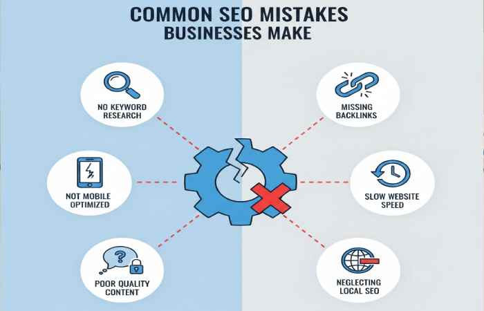 common seo mistakes businesses make