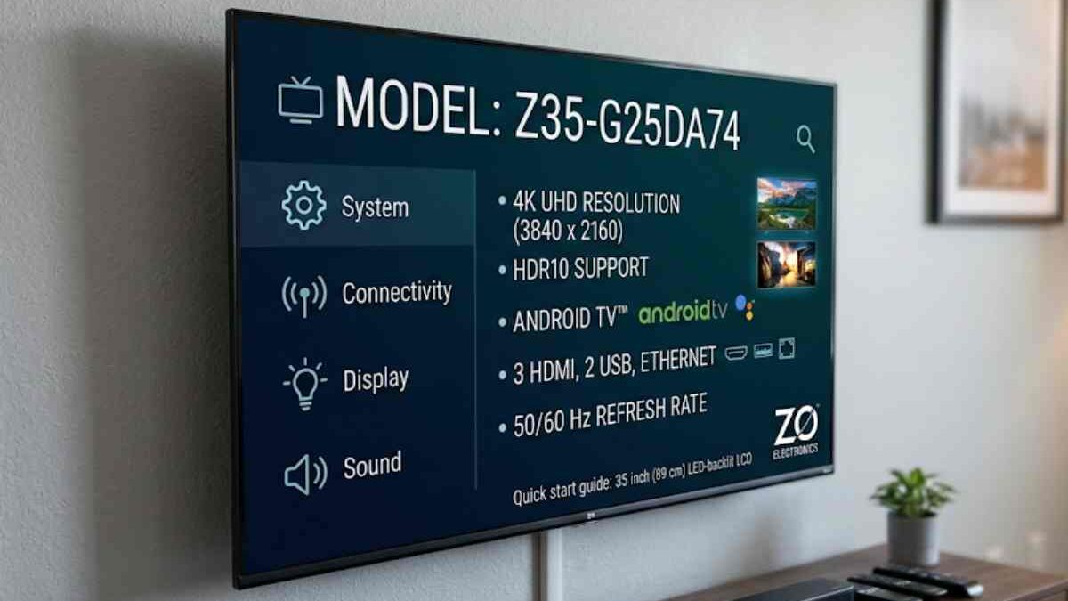 About ZO35-G25DA74 Model TV Explained – Philippines