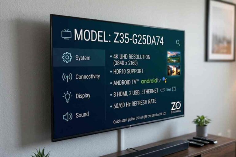 about zo35-g25da74 model tv