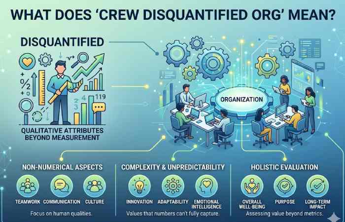 what does “crew disquantified org” mean